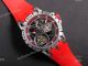 Swiss Replica Roger Dubuis Excalibur Spider Tourbillon Skeleton Watch With Red Rubber Band (2)_th.jpg